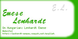 emese lenhardt business card